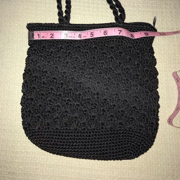 Black Crotchet Purse/Pocketbook - Picture 6 of 8